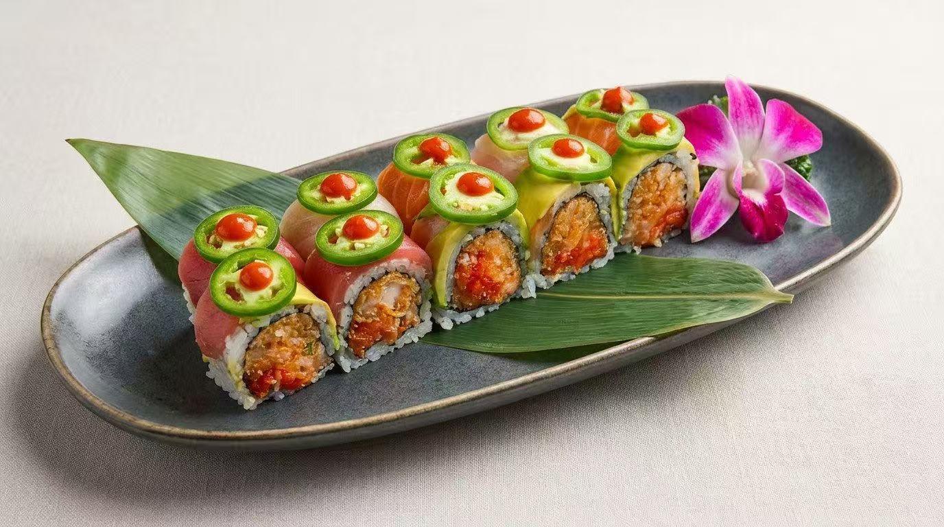 Kiss of Fire Roll at Joy Japan Sushi & Hibachi, Japanese Restaurant in Palm Bay